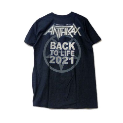 画像1: Anthrax バンドTシャツ アンスラックス Back To Life Tour 2021 [Back Print]