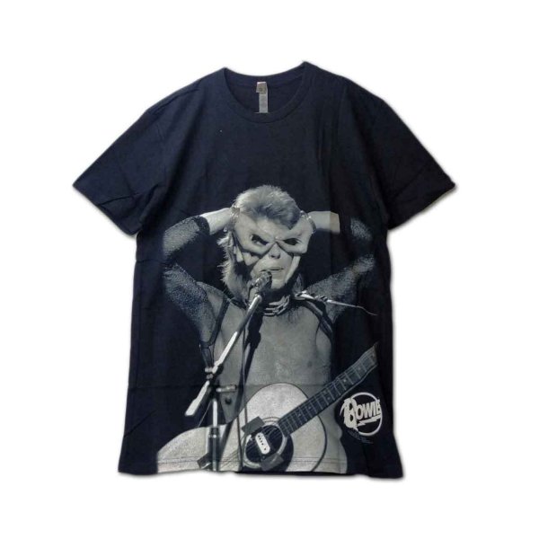 画像1: David Bowie Tシャツ デヴィッド・ボウイ Mick Rock Acoustic (1)