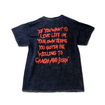 画像1: Motley Crue バンドTシャツ モトリー・クルー Crash & Burn Stonewash [Back Print]