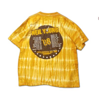 画像1: Neil Young Tシャツ ニール・ヤング North American Fall Tour 2008 Tie-Dye [Back Print]