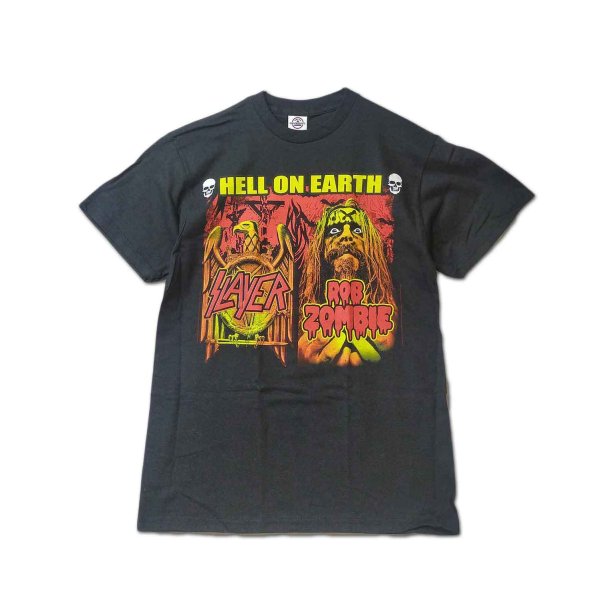 Slayer Rob Zombie Tシャツ スレイヤー ロブ・ゾンビ Hell On Earth 2011 Tour [Back Print] -  バンドTシャツの通販ショップ『Tee-Merch!』