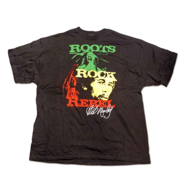 画像1: Bob Marley ビッグTシャツ ボブ・マーリー Roots Rock Rebel [3XL] (1)