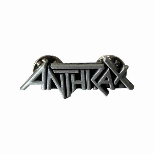 画像1: Anthrax メタルピンバッジ アンスラックス Logo (1)