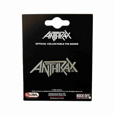 画像1: Anthrax メタルピンバッジ アンスラックス Logo