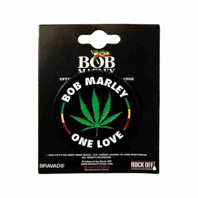 画像1: Bob Marley ピンバッジ ボブ・マーリー Leaf