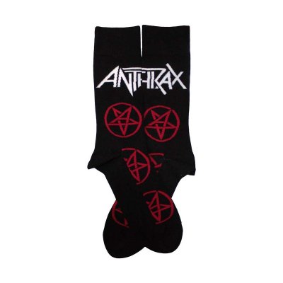 画像1: Anthrax ソックス 靴下 アンスラックス Pentathrax Pattern