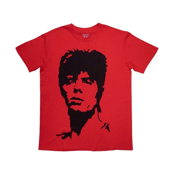 画像1: David Bowie Tシャツ デヴィッド・ボウイ Monochrome RED (1)