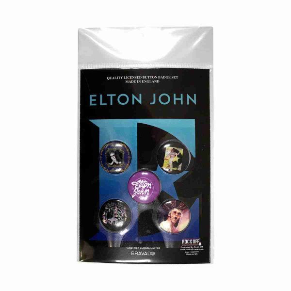 画像1: Elton John バッジ5個セット エルトン・ジョン Glasses (1)