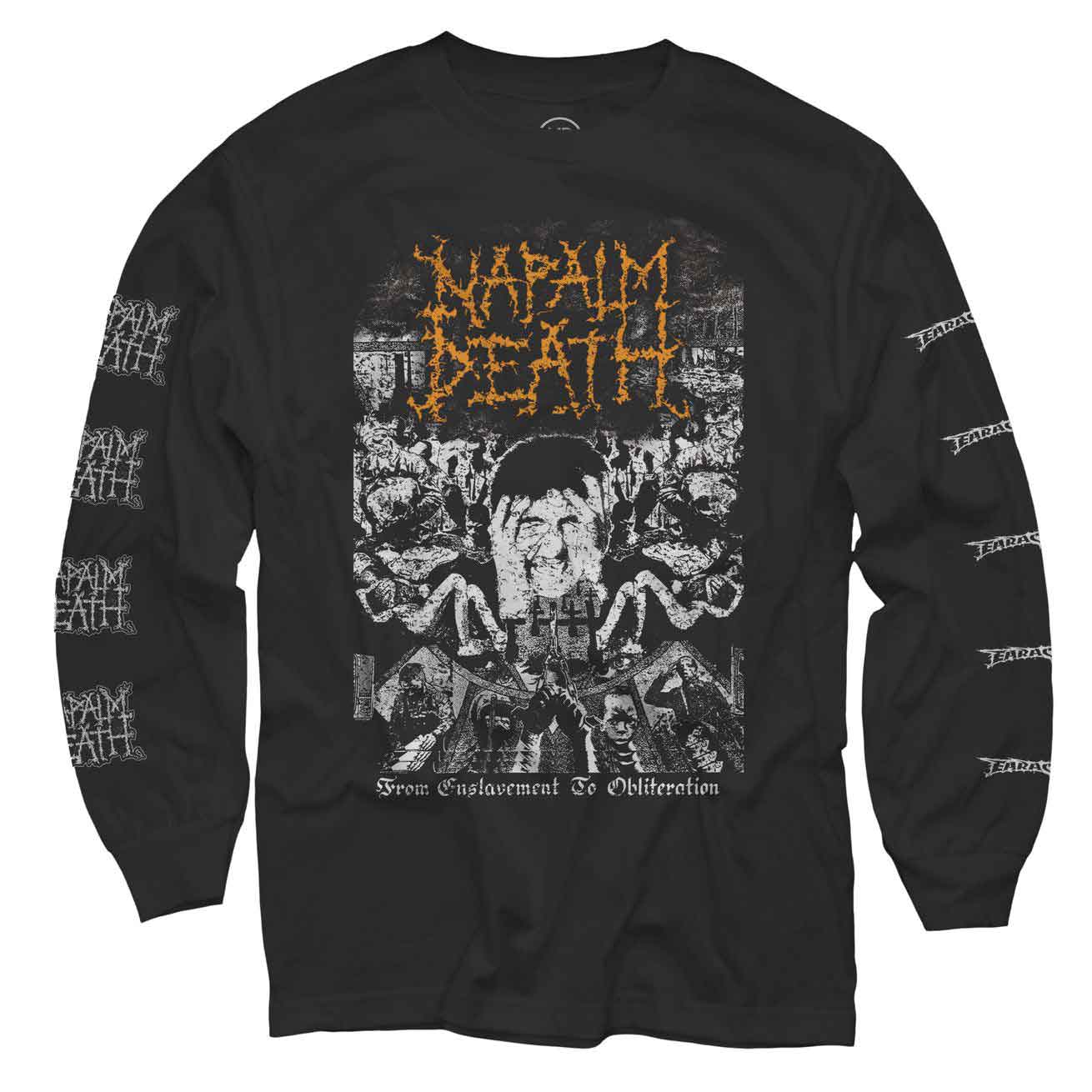 Napalm Death ロングスリーヴTシャツ ナパーム・デス From Enslavement ...