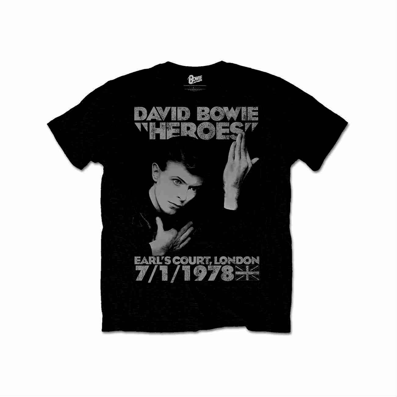 David Bowie Tシャツ デヴィッド・ボウイ Heroes Earls Court - バンド ...