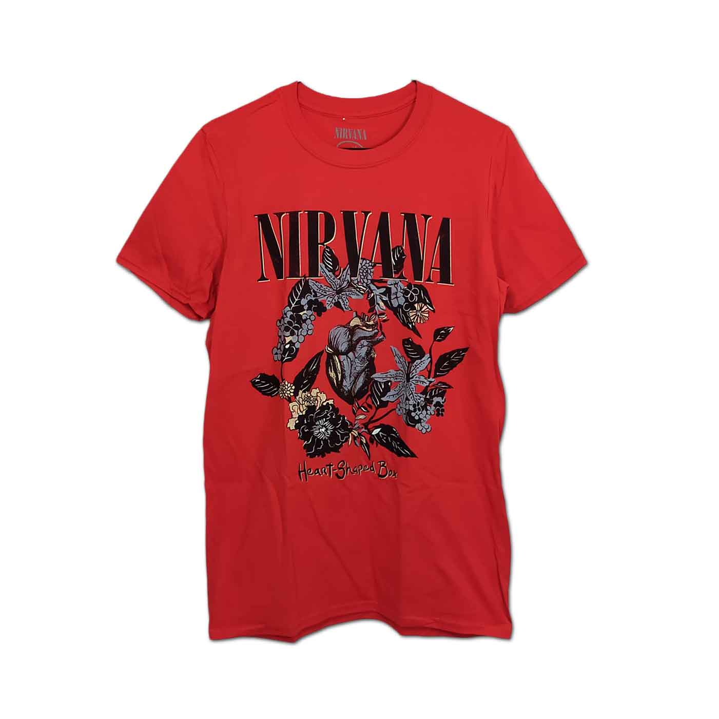 Nirvana バンドTシャツ ニルヴァーナ Heart Shaped Box RED - バンドT 