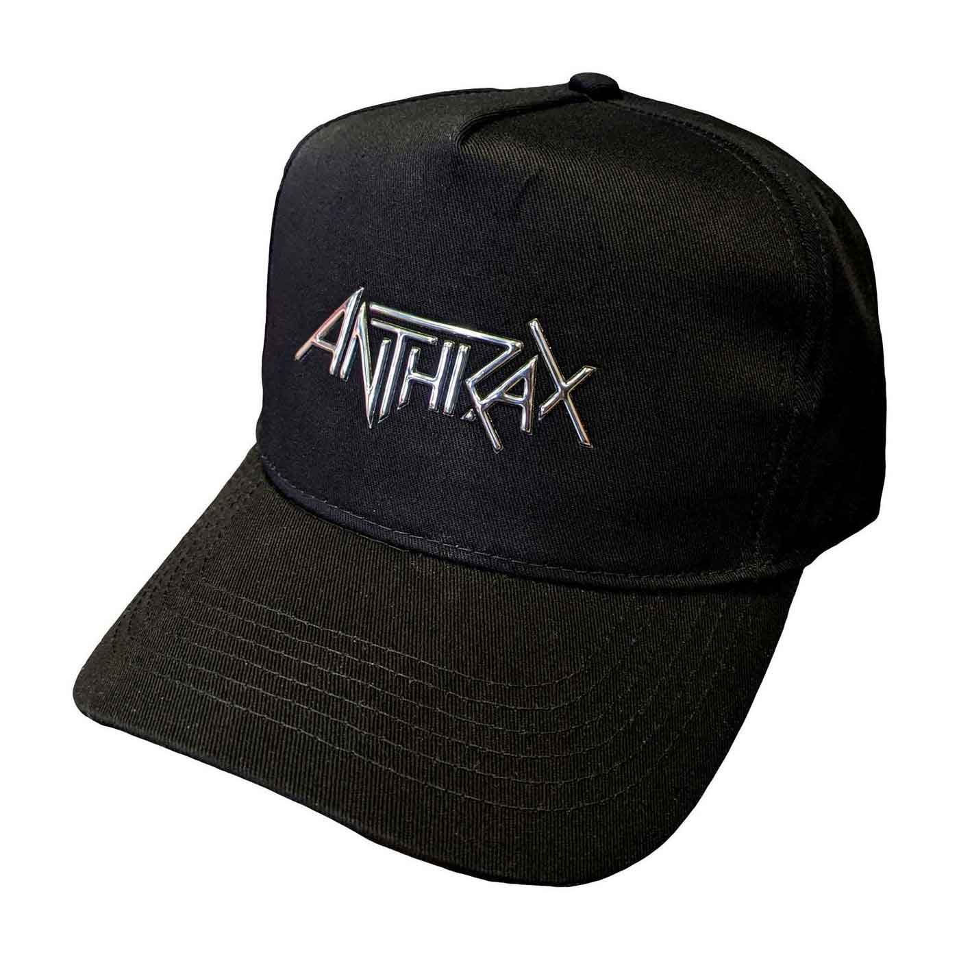 Anthrax スナップバックキャップ アンスラックス Chrome Logo - バンド 