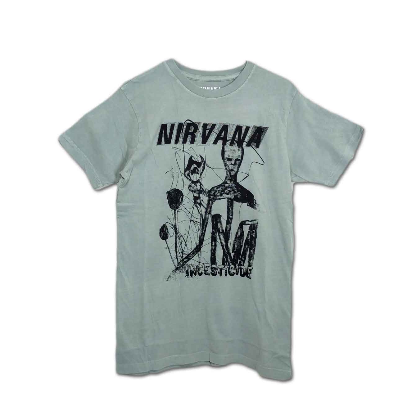 Nirvana バンドTシャツ ニルヴァーナ Incesticide Stacked Logo [Back ...