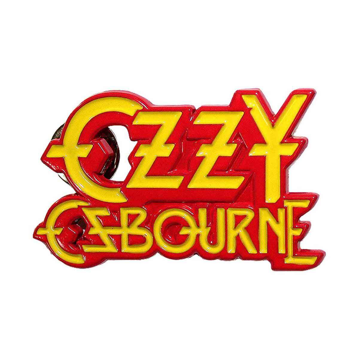 Ozzy Osbourne メタルピンバッジ オジー・オズボーン Stacked Logo - バンドTシャツの通販ショップ『Tee-Merch!』