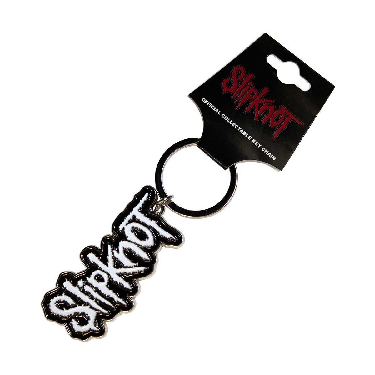 Slipknot メタルキーホルダー キーチェーン スリップノット White Logo