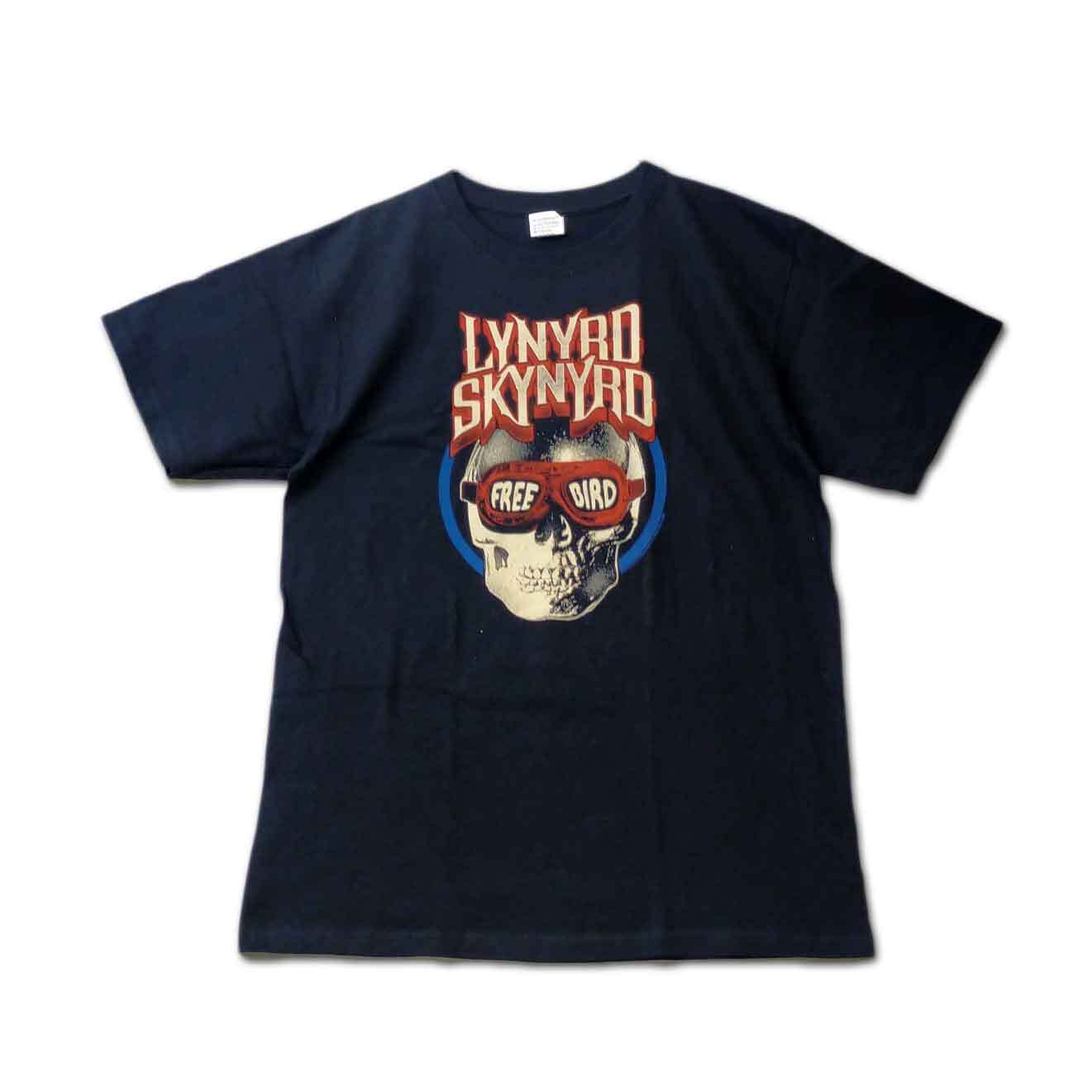 Lynyrd Skynyrd バンドTシャツ レイナード・スキナード Skull Goggles - バンドTシャツ の通販ショップ『Tee-Merch!』