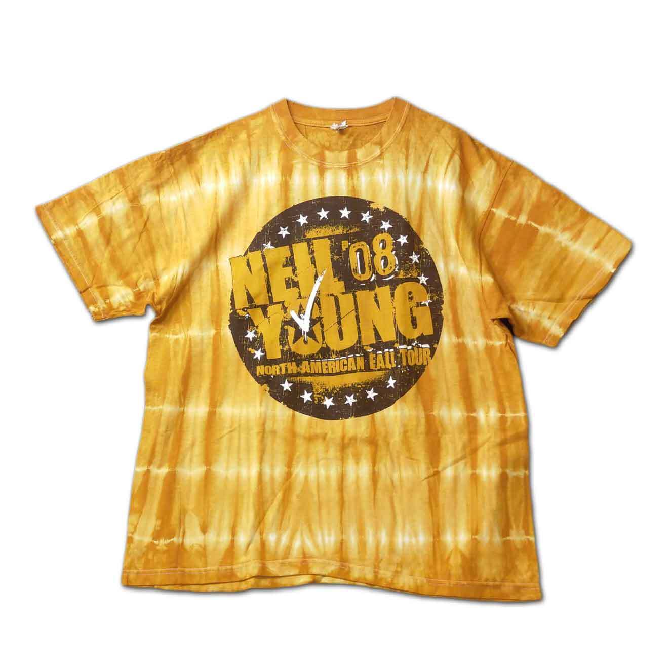 Neil Young Tシャツ ニール・ヤング North American Fall Tour 2008 Tie-Dye [Back Print]  - バンドTシャツの通販ショップ『Tee-Merch!』